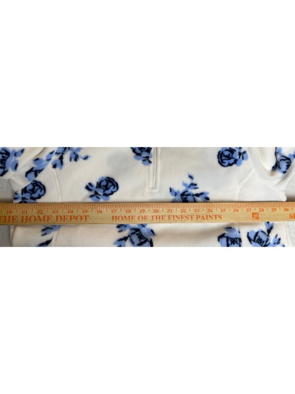 Lands' End Floral 1/4 Zip Fleece - Picture 6 of 10